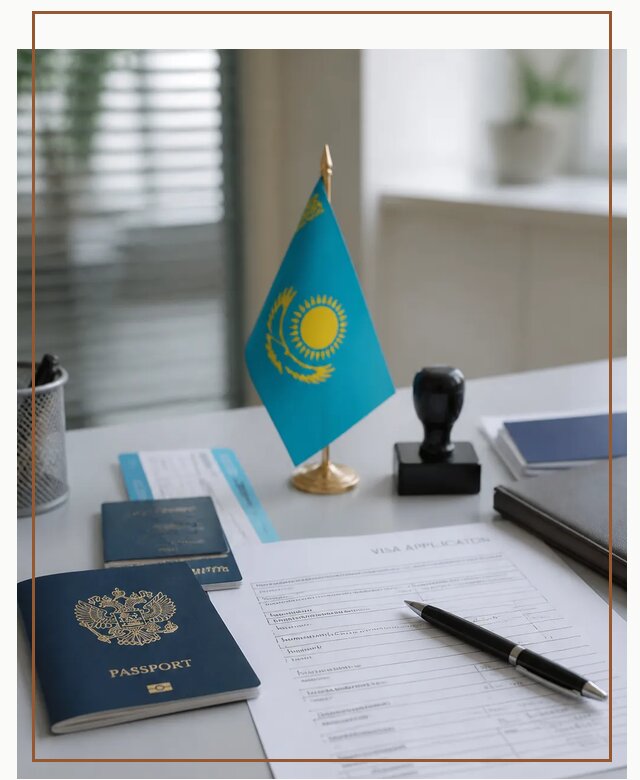 Оформление визы в Казахстан для поездки и работы в Конаково