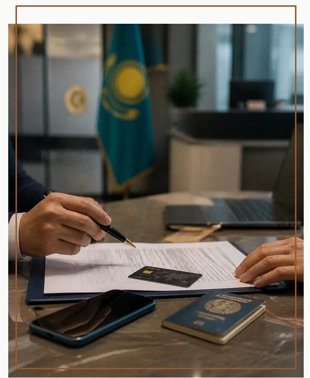 Открытие счета и банковской карты в Казахстане в Конаково